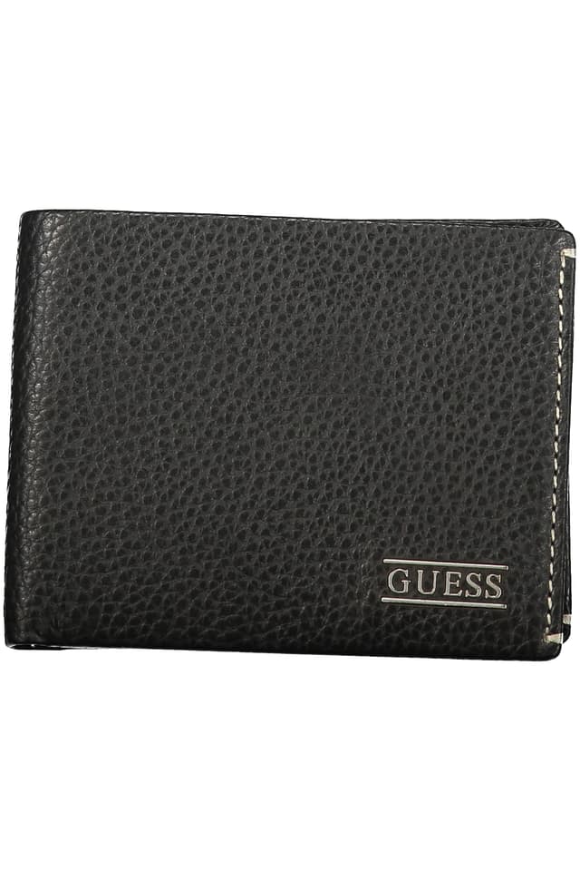 Мъжки черен портфейл GUESS JEANS