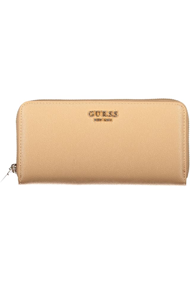 Дамски бежов портфейл GUESS JEANS
