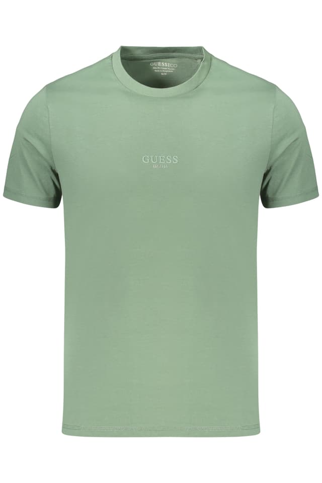 МЪЖКА ТЕНИСКА С КЪС РЪКАВ GUESS JEANS, ЗЕЛЕНА