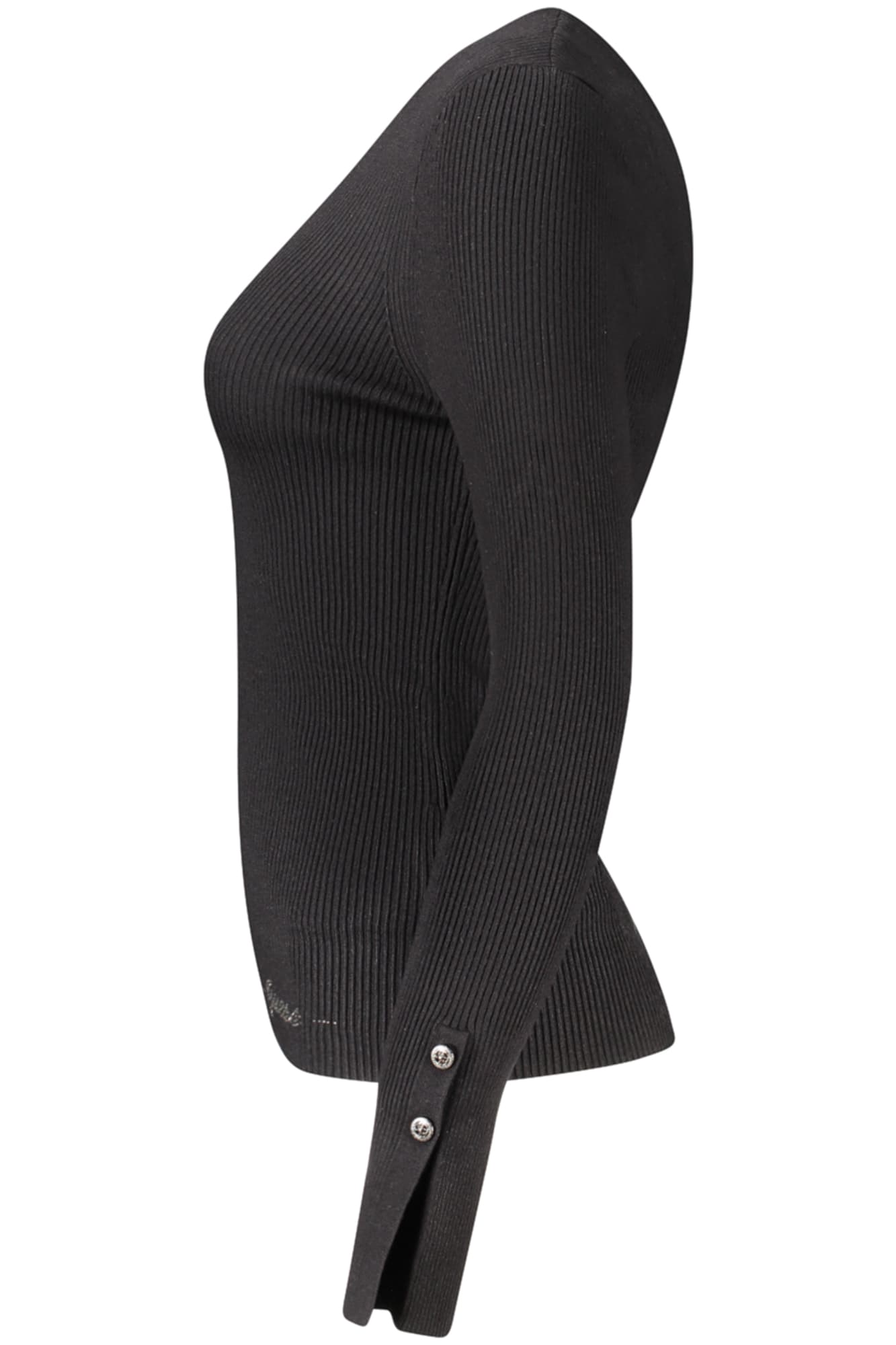 Дамски черен пуловер GUESS JEANS - GUESS JEANS