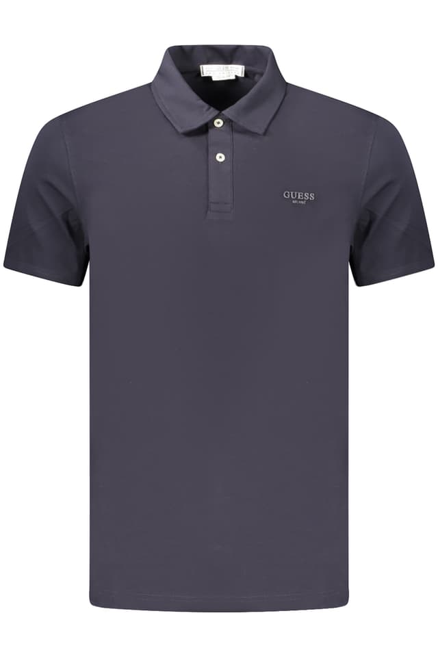 МЪЖКА ПОЛО БЛИЗА С КЪС РЪКАВ GUESS JEANS, СИНЯ