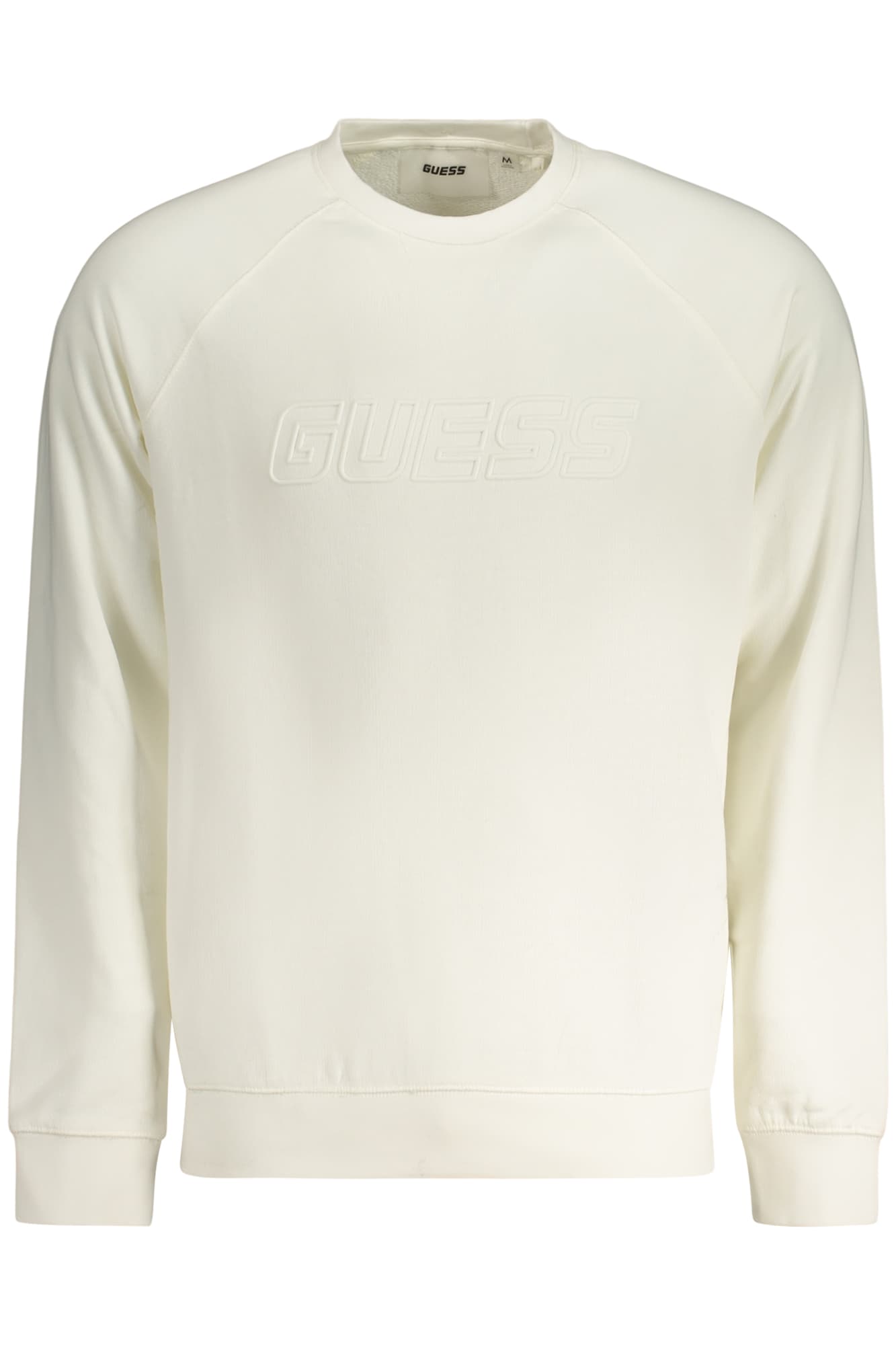 Мъжки бял суитшърт с цип GUESS JEANS - GUESS JEANS