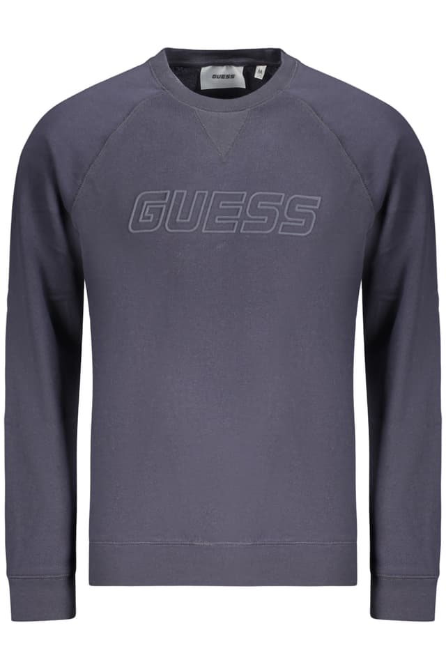 Мъжки суитшърт с цип GUESS JEANS в син цвят