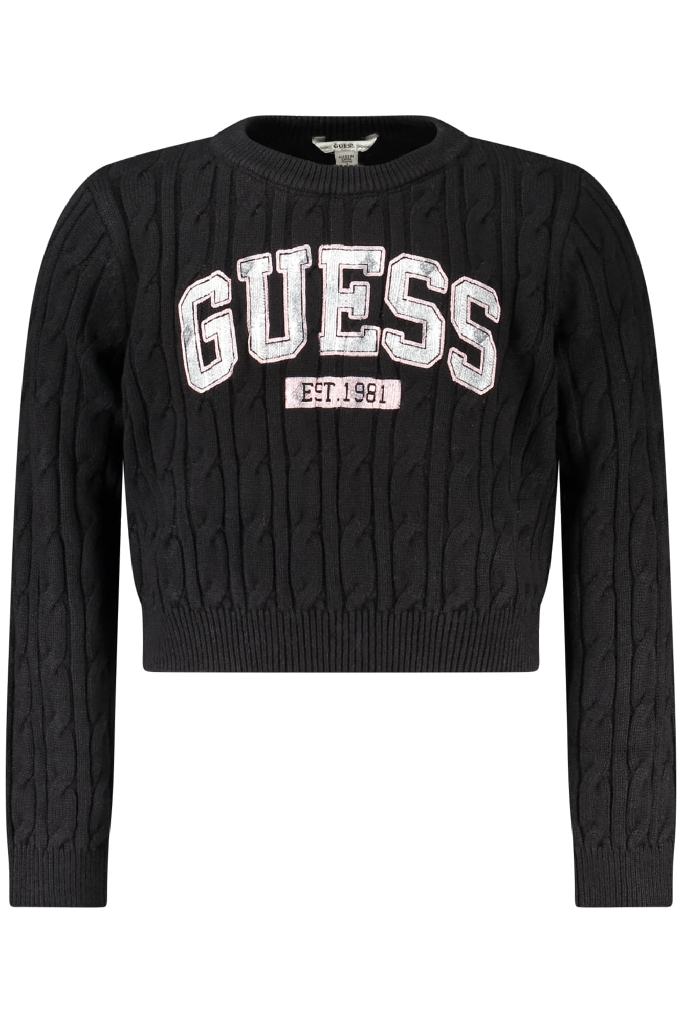 ЧЕРЕН ПУЛОВЕР GUESS JEANS ЗА МОМИЧЕТА - GUESS JEANS