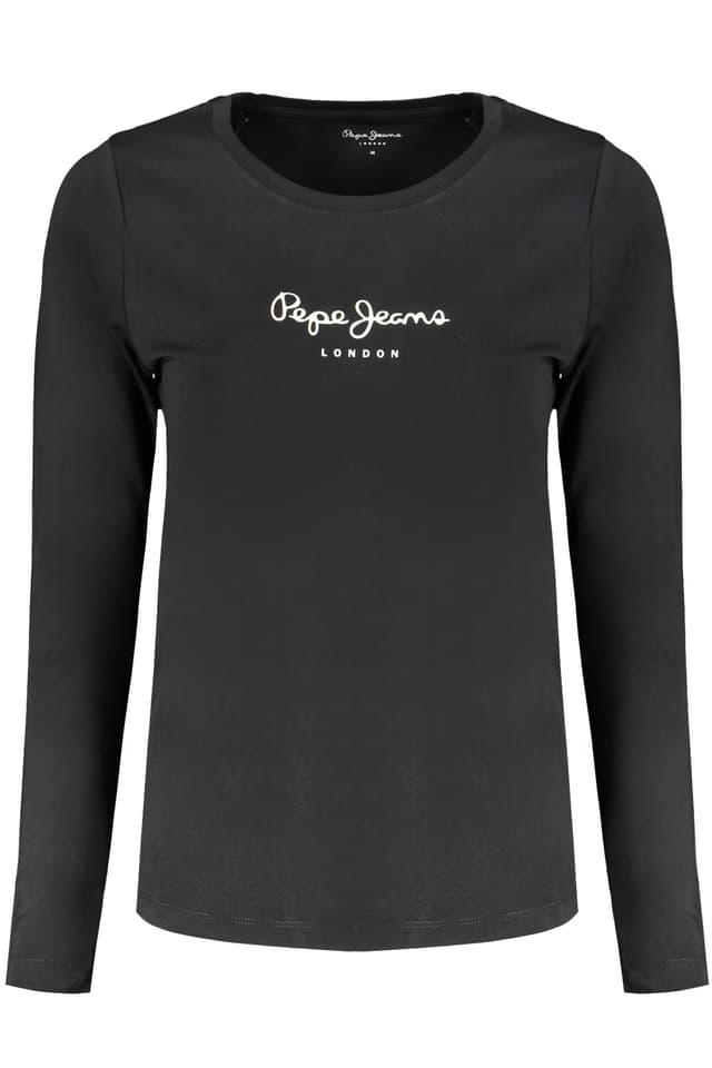 PEPE JEANS ДАМСКА ТЕНИСКА С ДЪЛЪГ РЪКАВ ЧЕРНА