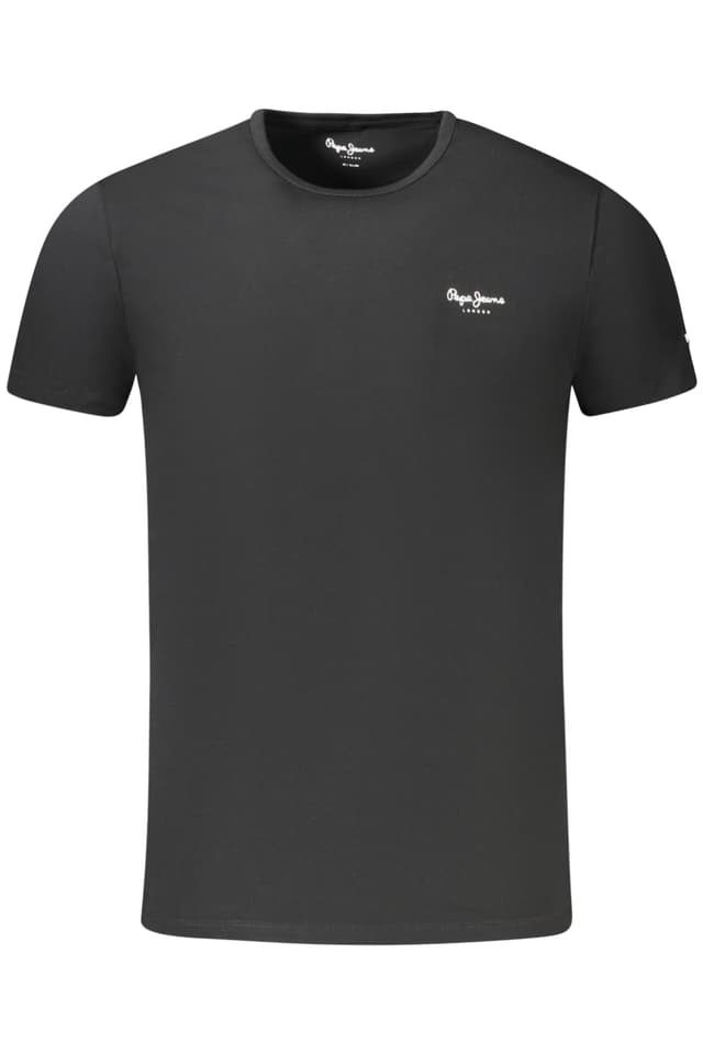 МЪЖКА ТЕНИСКА С КЪС РЪКАВ PEPE JEANS ЧЕРНА