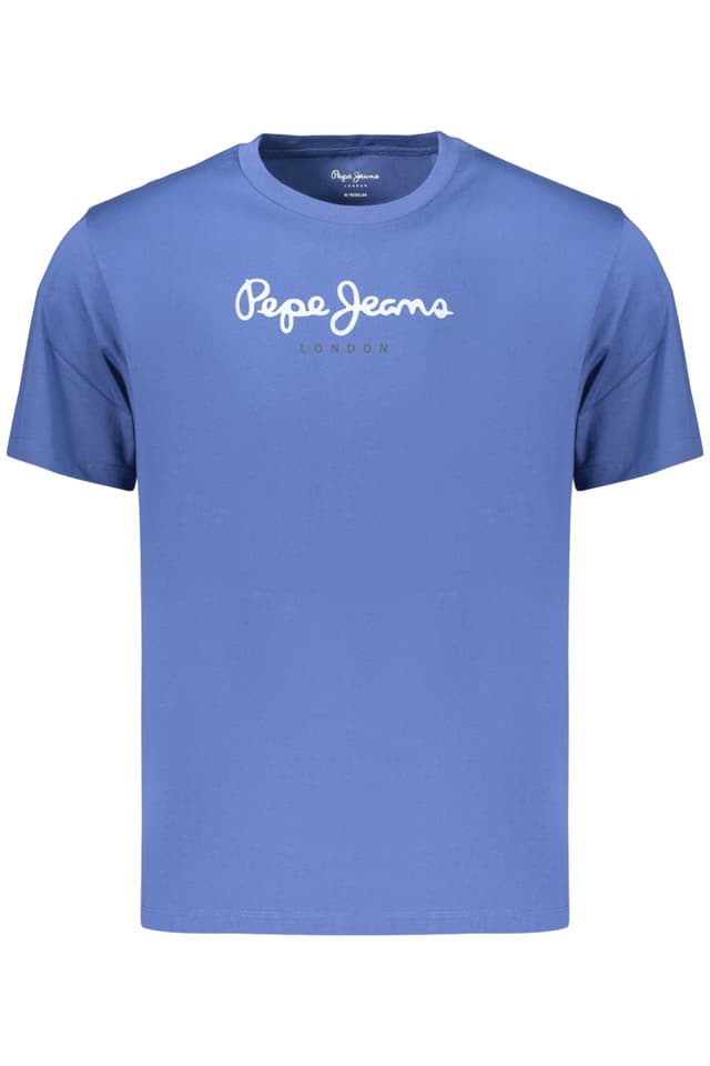 МЪЖКА ТЕНИСКА С КЪС РЪКАВ PEPE JEANS, СИНЯ