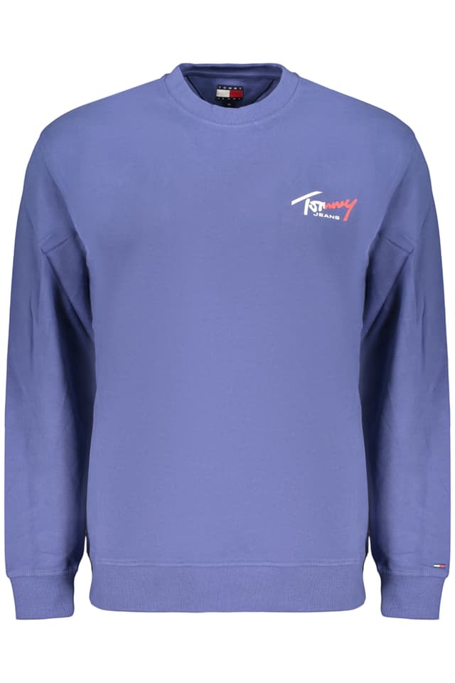 Мъжки суитшърт с цип TOMMY HILFIGER в син цвят
