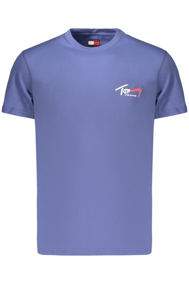 МЪЖКА ТЕНИСКА С КЪС РЪКАВ TOMMY HILFIGER, СИНЯ