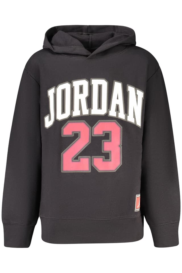 Детски черен суитшърт с цип JORDAN