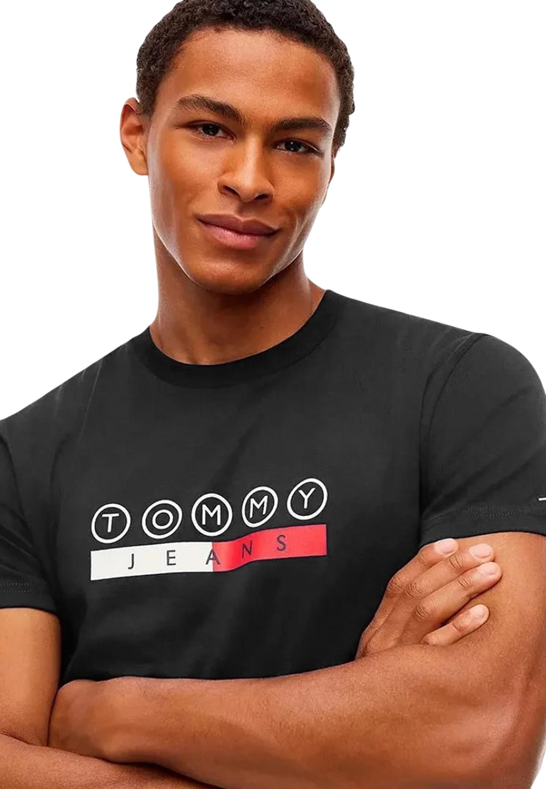 Tommy Hilfiger Jeans T-Shirt Uomo - Tommy Hilfiger Jeans