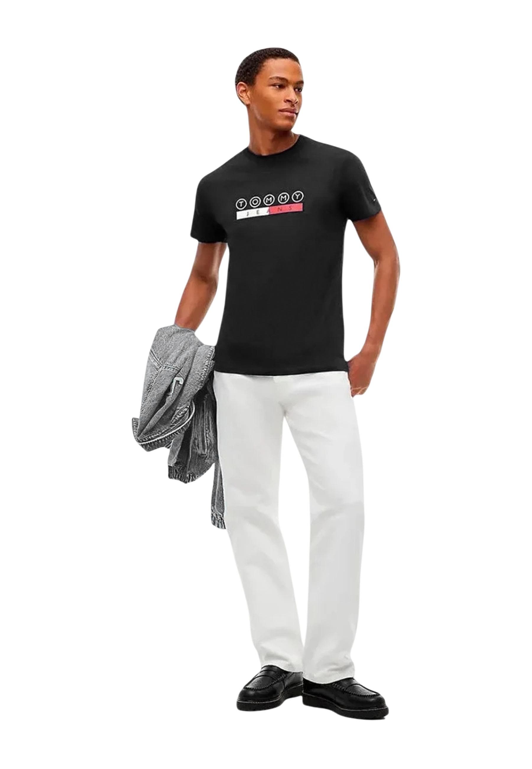 Tommy Hilfiger Jeans T-Shirt Uomo - Tommy Hilfiger Jeans