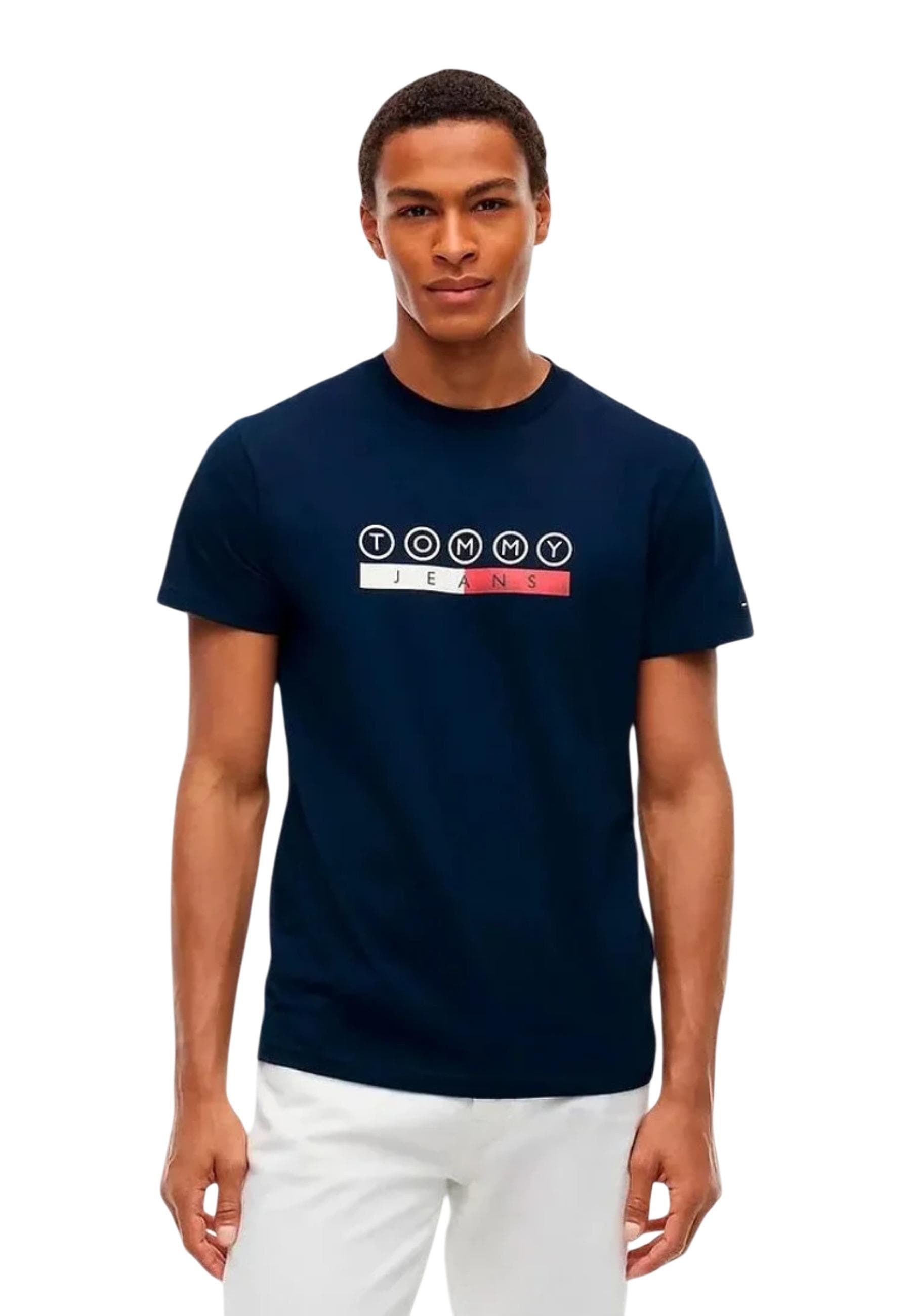 Tommy Hilfiger Jeans T-Shirt Uomo - Tommy Hilfiger Jeans