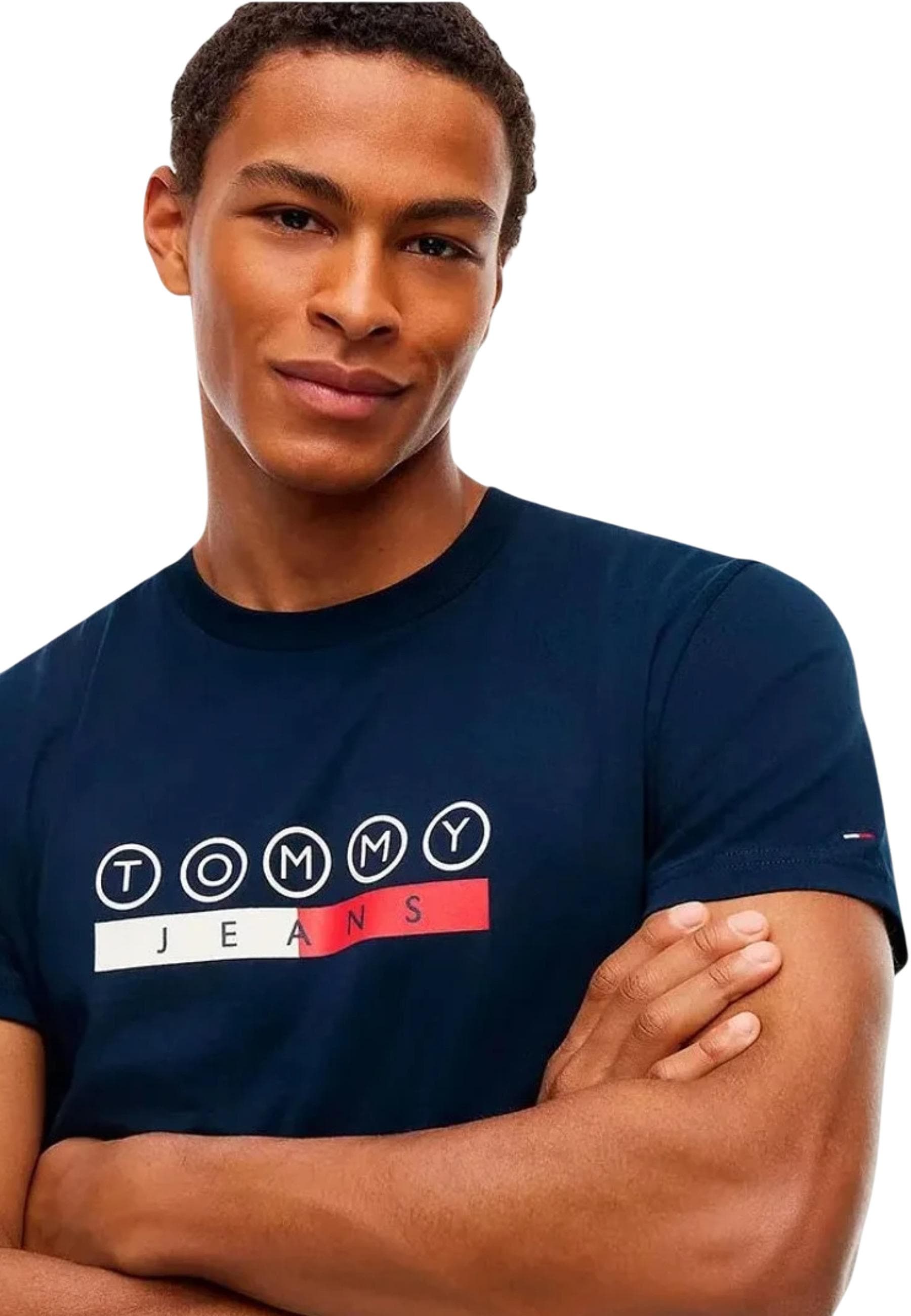 Tommy Hilfiger Jeans T-Shirt Uomo - Tommy Hilfiger Jeans