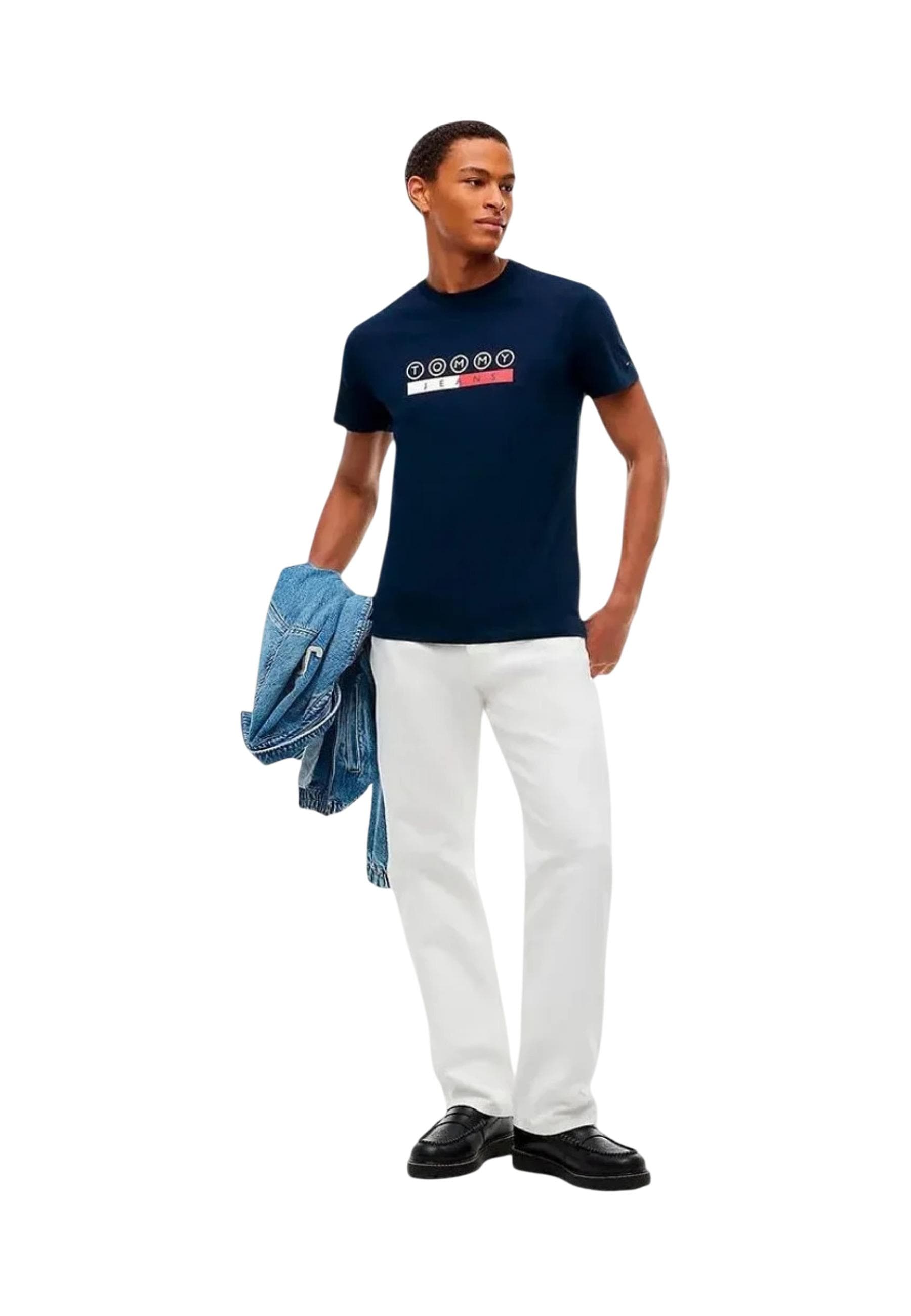 Tommy Hilfiger Jeans T-Shirt Uomo - Tommy Hilfiger Jeans