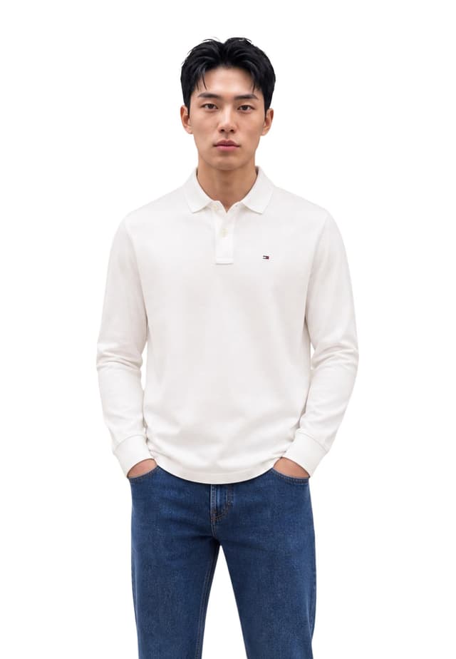 Tommy Hilfiger Jeans Блузи с яка Мъжe