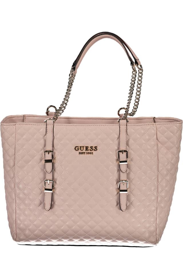 РОЗОВА ДАМСКА ЧАНТА GUESS JEANS