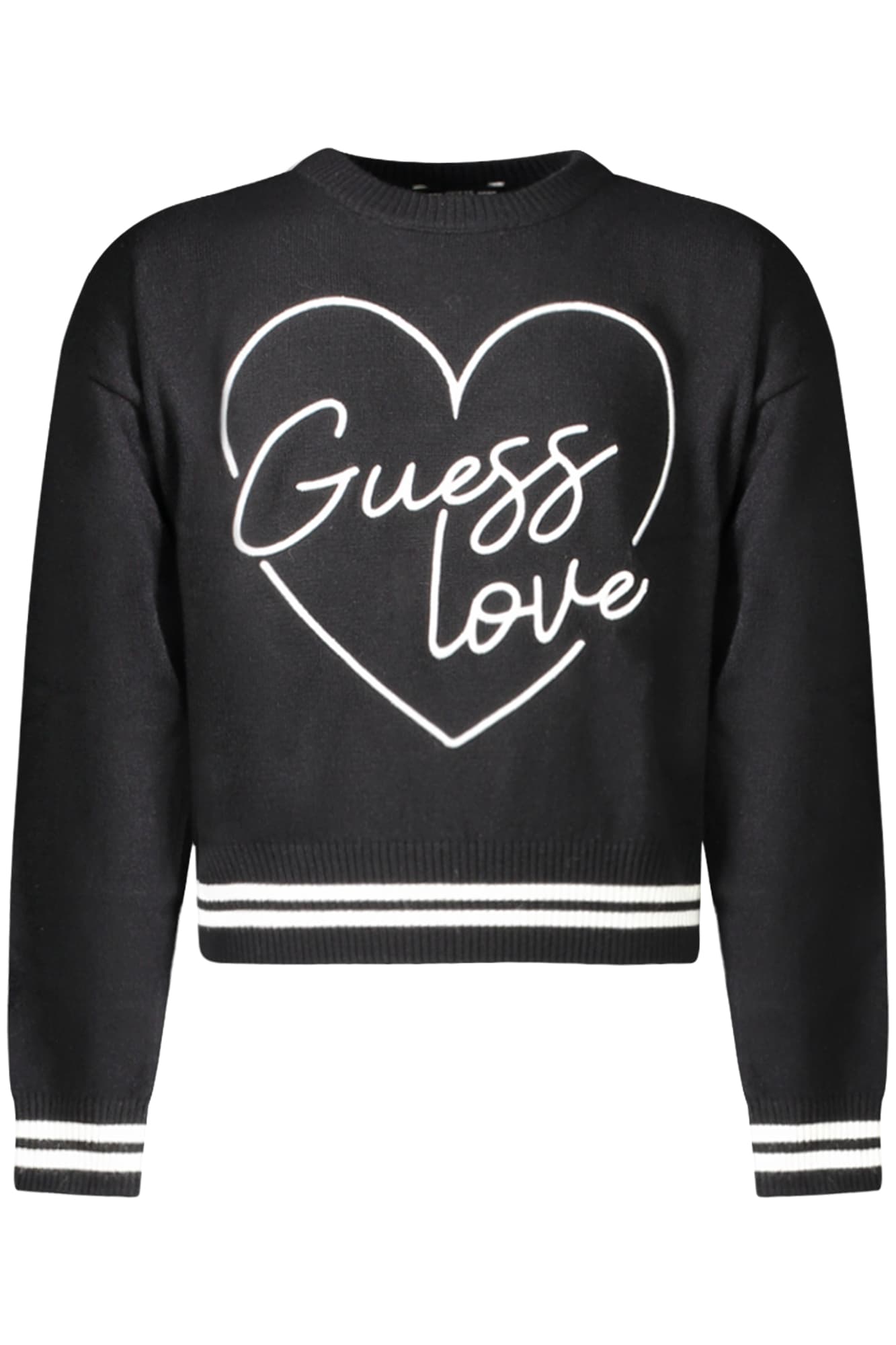 ЧЕРЕН ПУЛОВЕР GUESS JEANS ЗА МОМИЧЕТА - GUESS JEANS