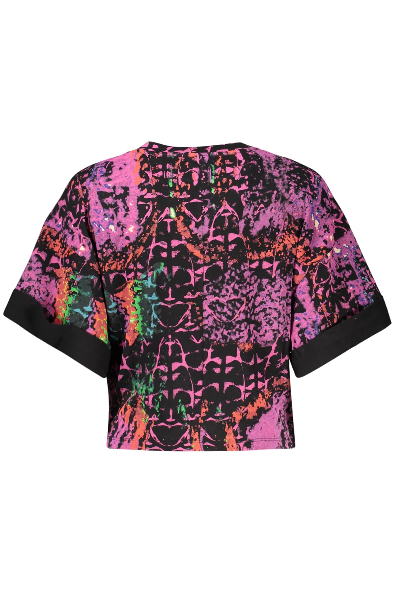 DESIGUAL ДАМСКА ТЕНИСКА С КЪС РЪКАВ, ЛИЛАВА - DESIGUAL