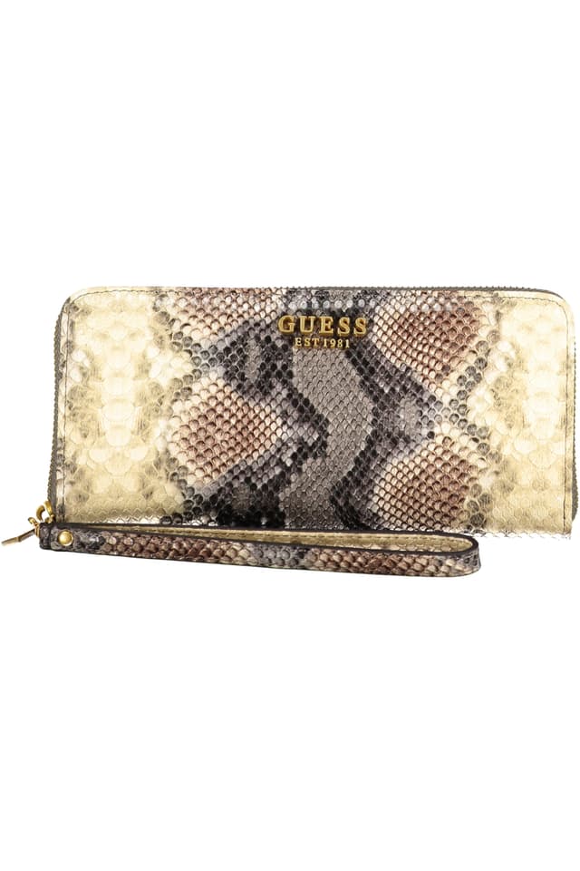 Дамски бежов портфейл GUESS JEANS