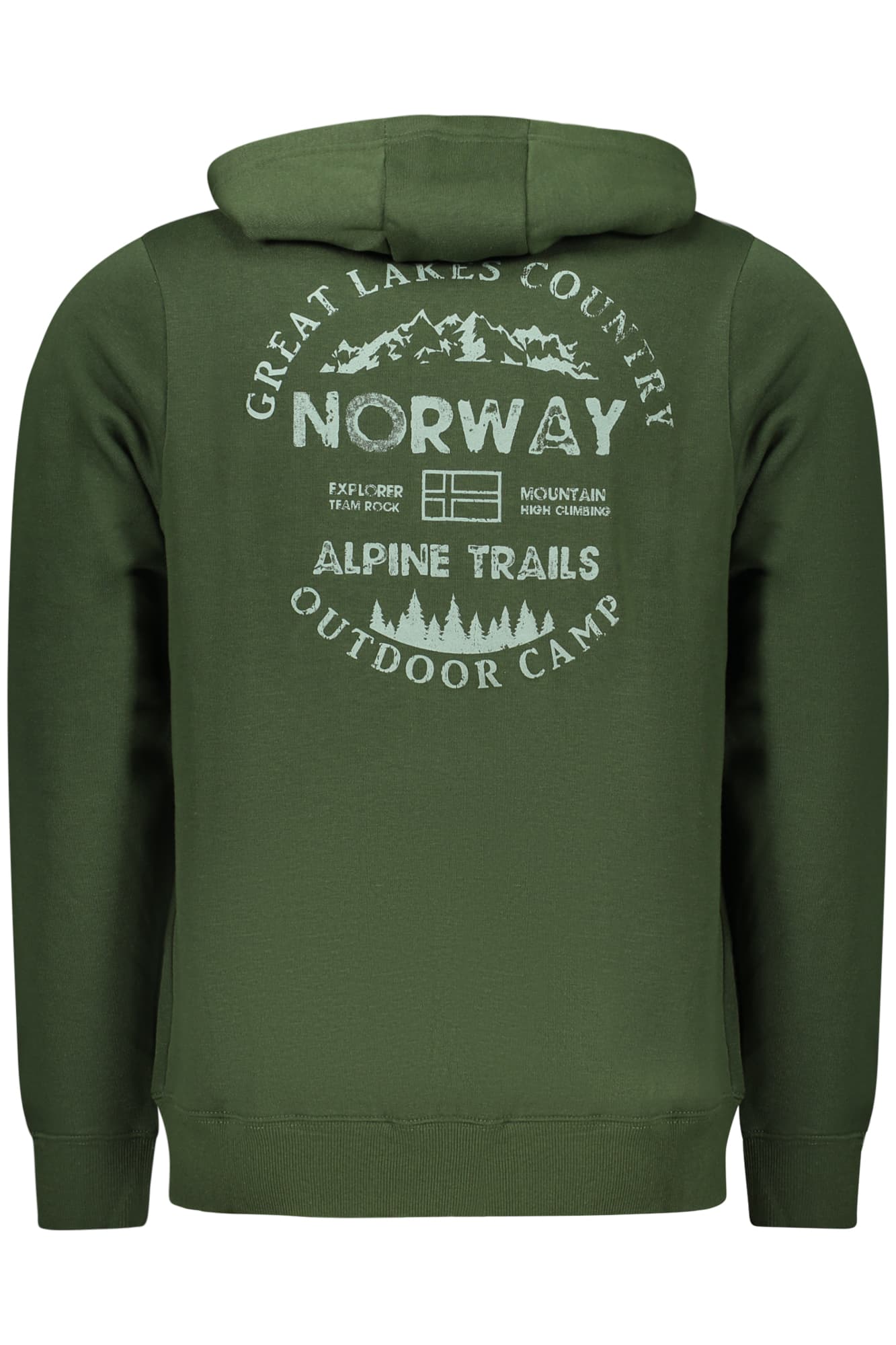 НОРВЕГИЯ 1963 МЪЖКИ ЗЕЛЕН СУИТШЪРТ С ЦИП - NORWAY 1963