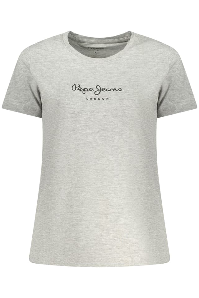 ДАМСКА ТЕНИСКА С КЪС РЪКАВ PEPE JEANS, СИВА