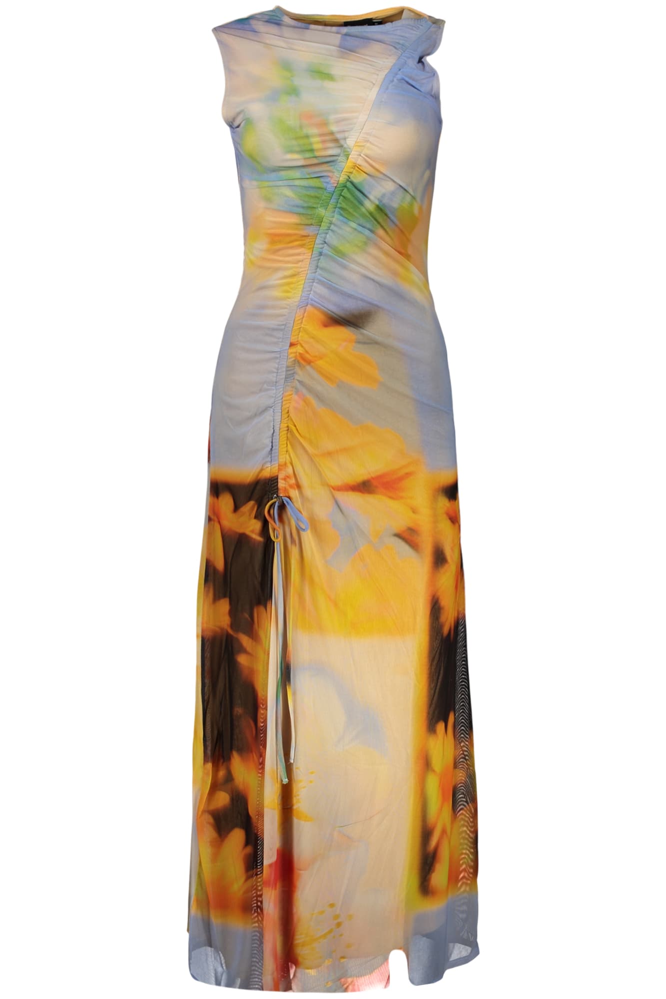 Дълга дамска рокля DESIGUAL, синя - DESIGUAL