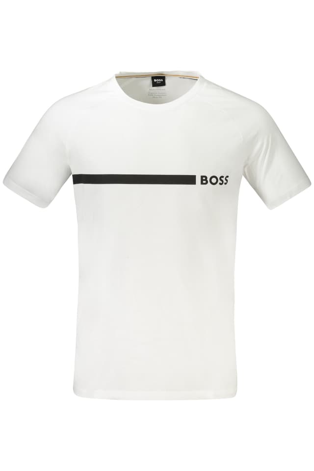 МЪЖКА ТЕНИСКА С КЪС РЪКАВ HUGO BOSS, БЯЛА