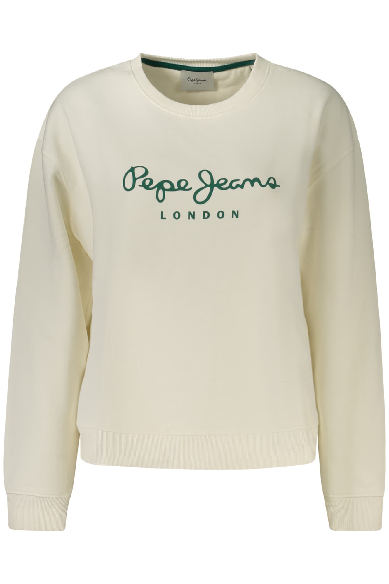 ДАМСКИ БЯЛ СУИТШЪРТ С ЦИП PEPE JEANS - PEPE JEANS