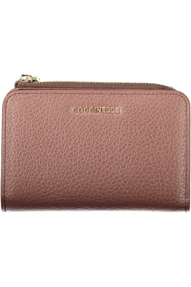 ДАМСКИ КАФЯВ ПОРТФЕЙЛ COCCINELLE