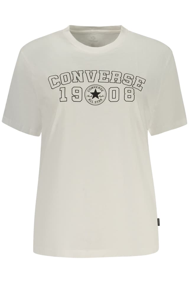 Дамска тениска с къс ръкав Converse, бяла