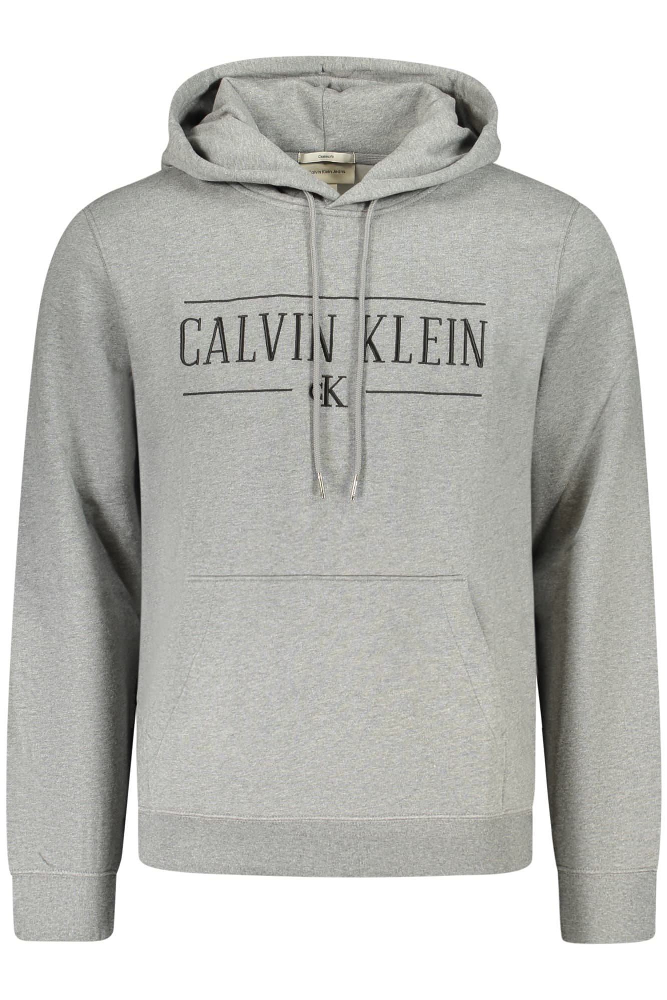 Мъжки сиви суитшърт с цип CALVIN KLEIN - CALVIN KLEIN
