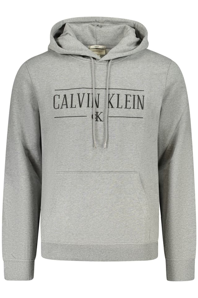Мъжки сиви суитшърт с цип CALVIN KLEIN