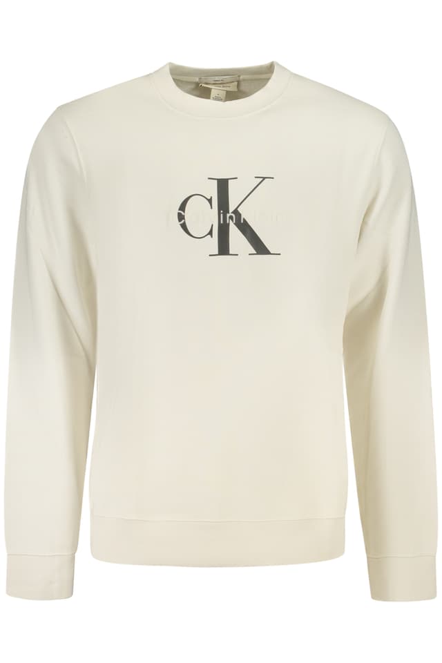 Мъжки суитшърт с цип CALVIN KLEIN, бял