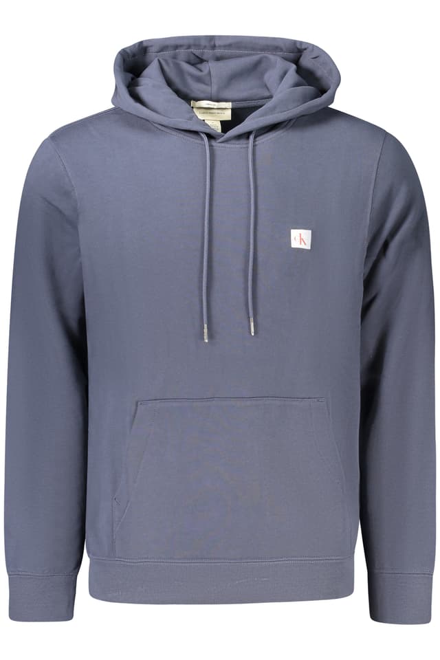 Мъжки суитшърт с цип CALVIN KLEIN в син цвят