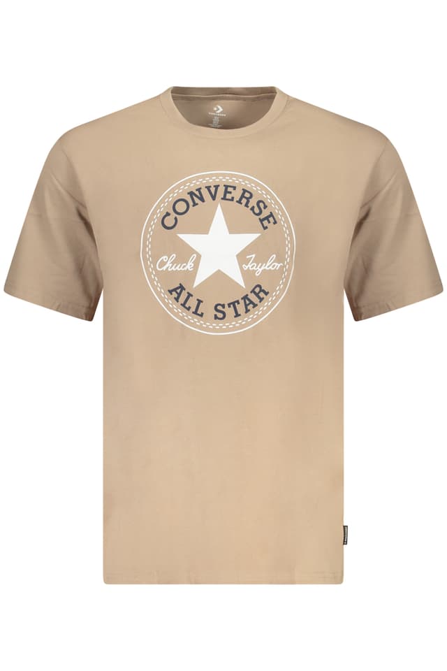 Мъжка тениска с къс ръкав Converse, бежова