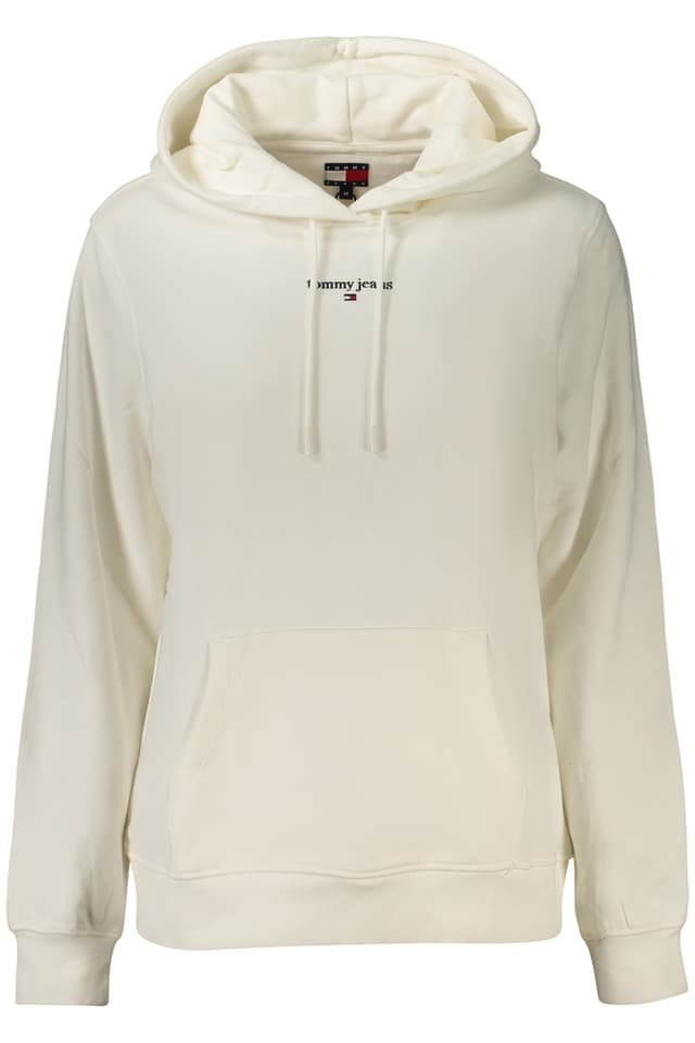ДАМСКИ СУИТШЪРТ С ЦИП TOMMY HILFIGER, БЯЛ