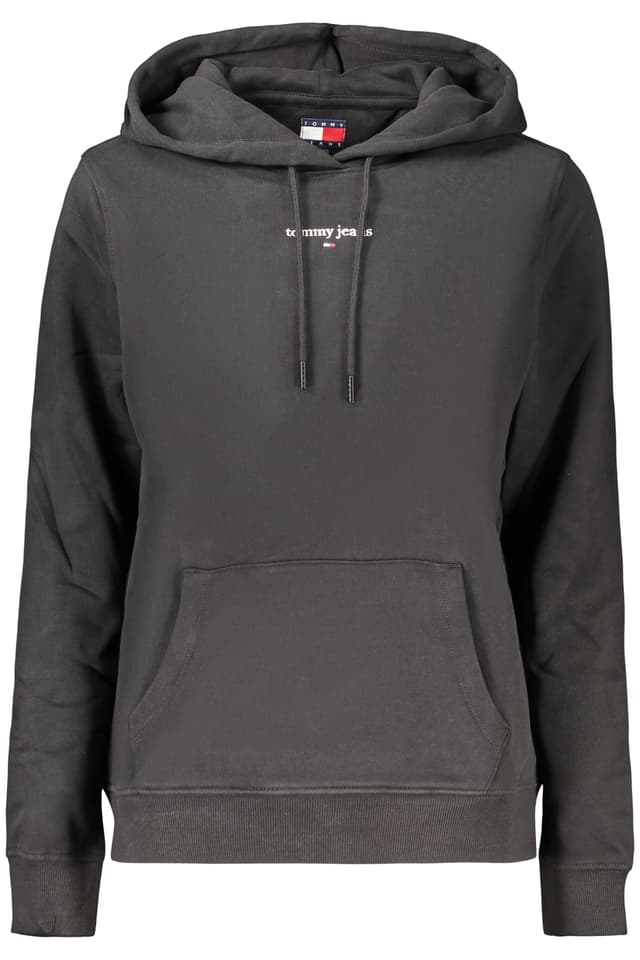 ДАМСКИ ЧЕРЕН СУИТШЪРТ С ЦИП TOMMY HILFIGER