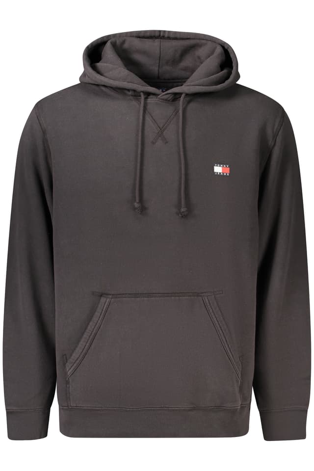 Мъжки черен суитшърт с цип TOMMY HILFIGER