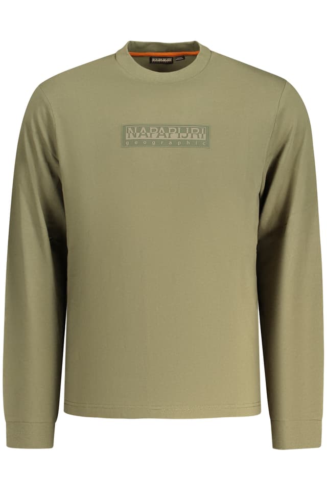 NAPAPIJRI T-SHIRT MANICHE LUNGHE UOMO VERDE