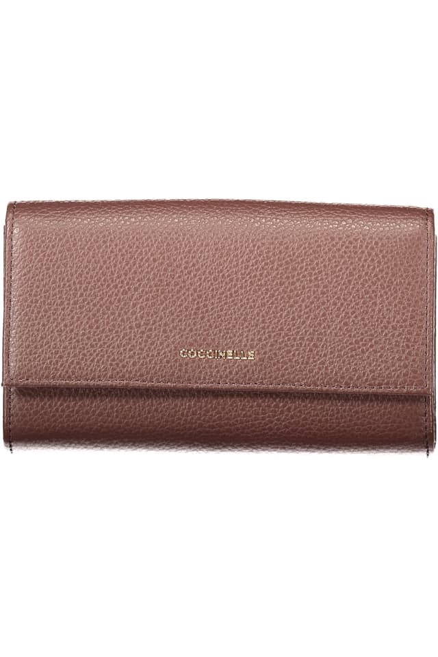 ДАМСКИ КАФЯВ ПОРТФЕЙЛ COCCINELLE