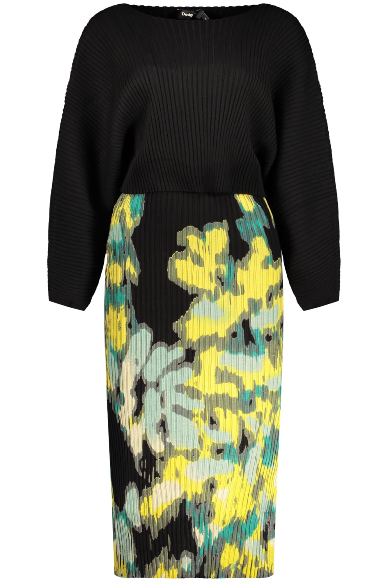 DESIGUAL ABITO LUNGO DONNA NERO - DESIGUAL