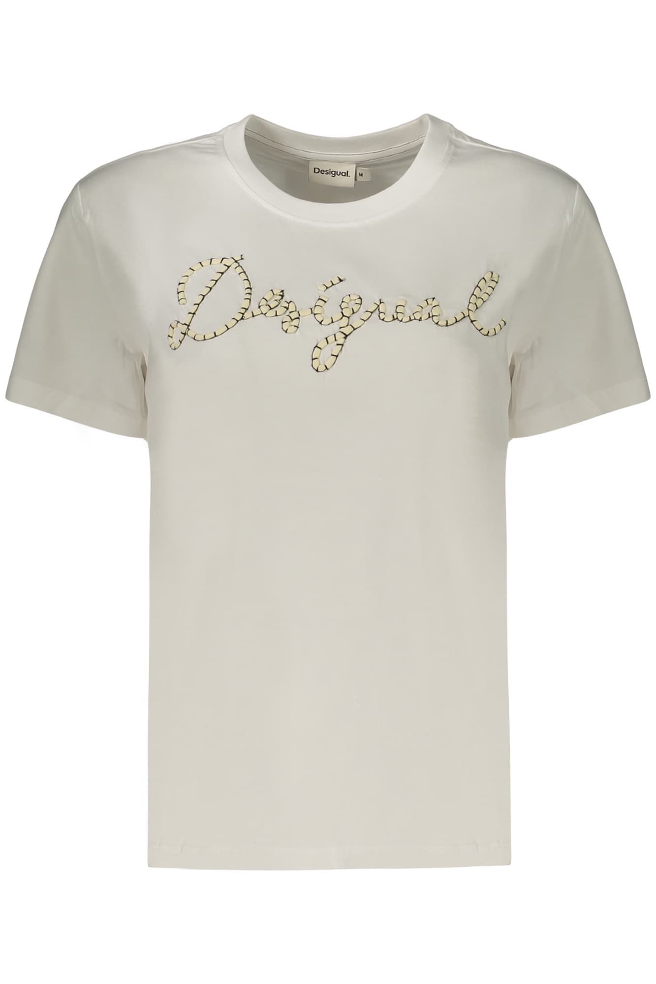 DESIGUAL T-SHIRT MANICHE CORTE DONNA BIANCO - DESIGUAL