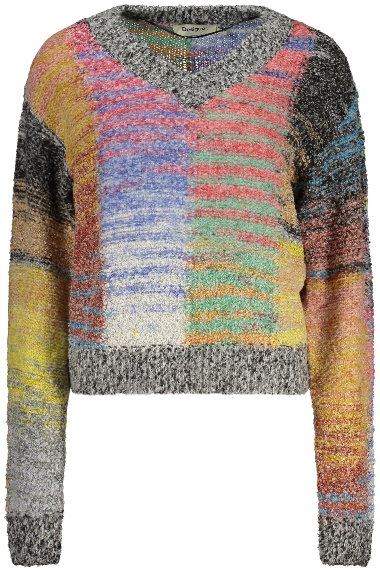 DESIGUAL MAGLIA DONNA GIALLO - DESIGUAL
