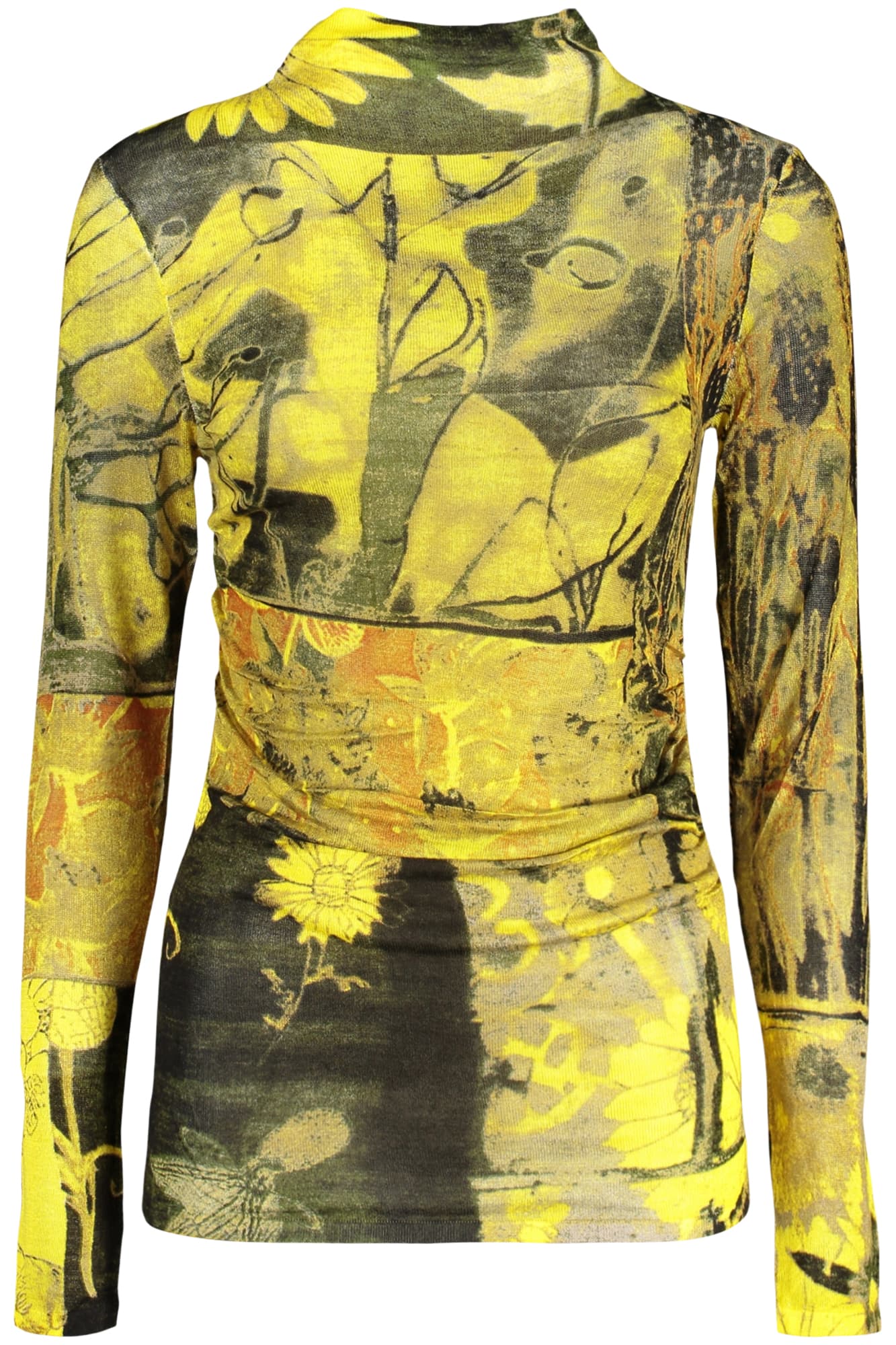 DESIGUAL MAGLIA DONNA GIALLO - DESIGUAL