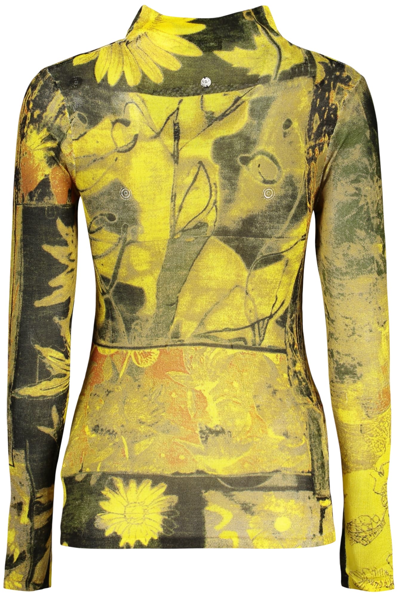 DESIGUAL MAGLIA DONNA GIALLO - DESIGUAL