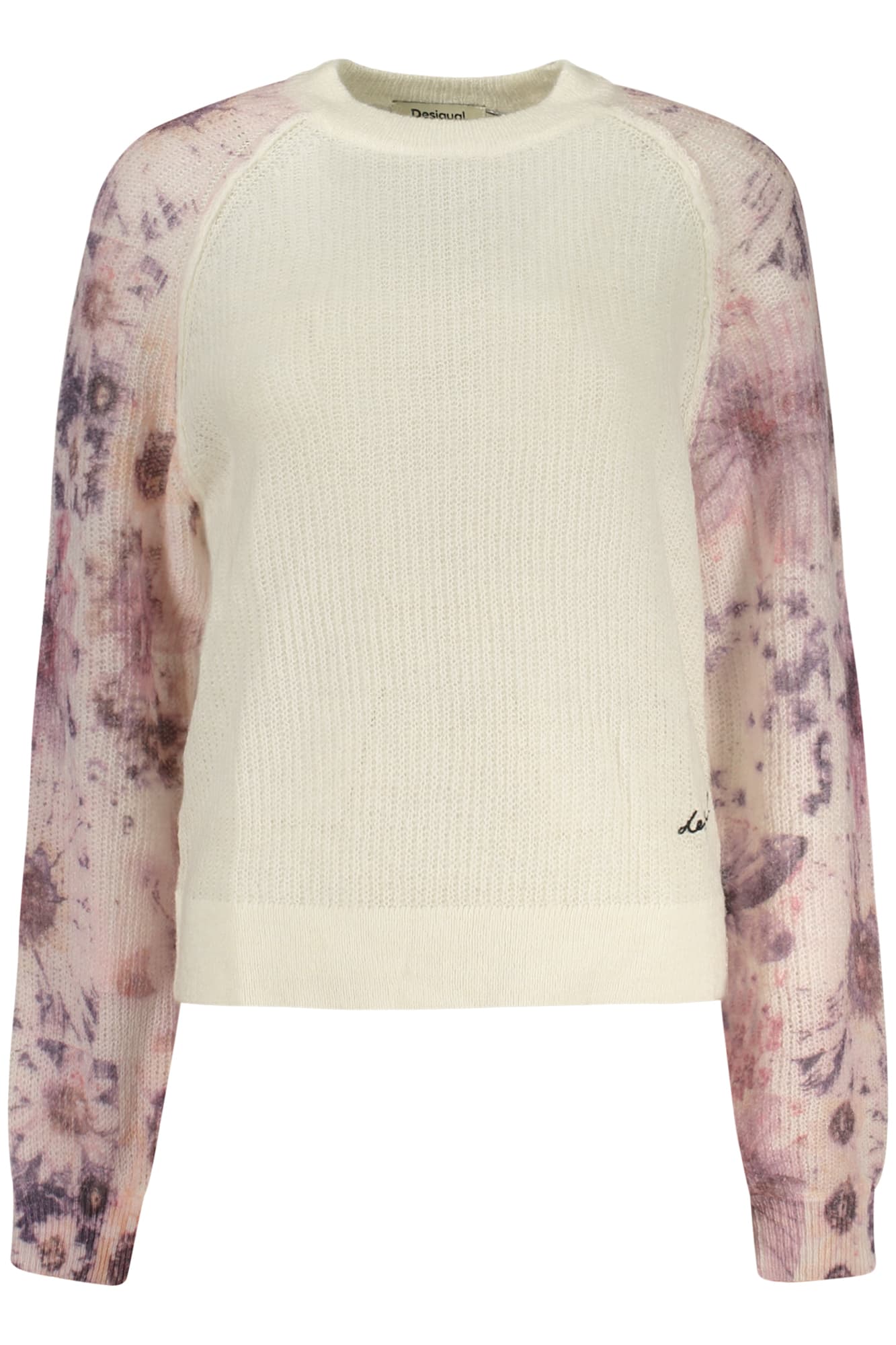 DESIGUAL MAGLIA DONNA BIANCO - DESIGUAL