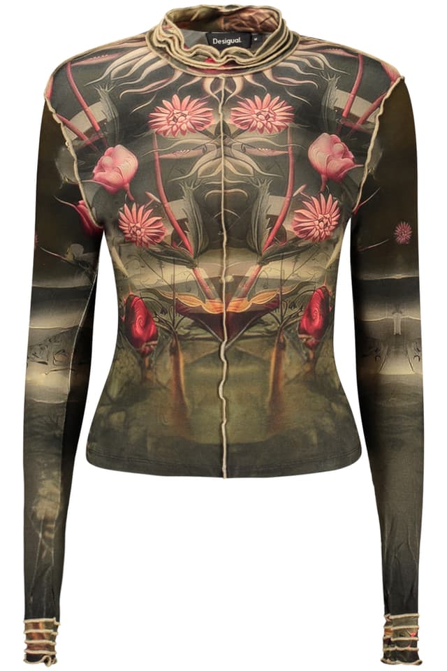 DESIGUAL ДАМСКА ТЕНИСКА С ДЪЛЪГ РЪКАВ, ЧЕРНА