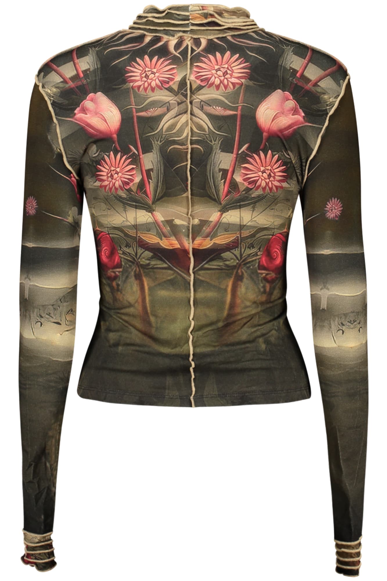 DESIGUAL T-SHIRT MANICHE LUNGHE DONNA NERO - DESIGUAL