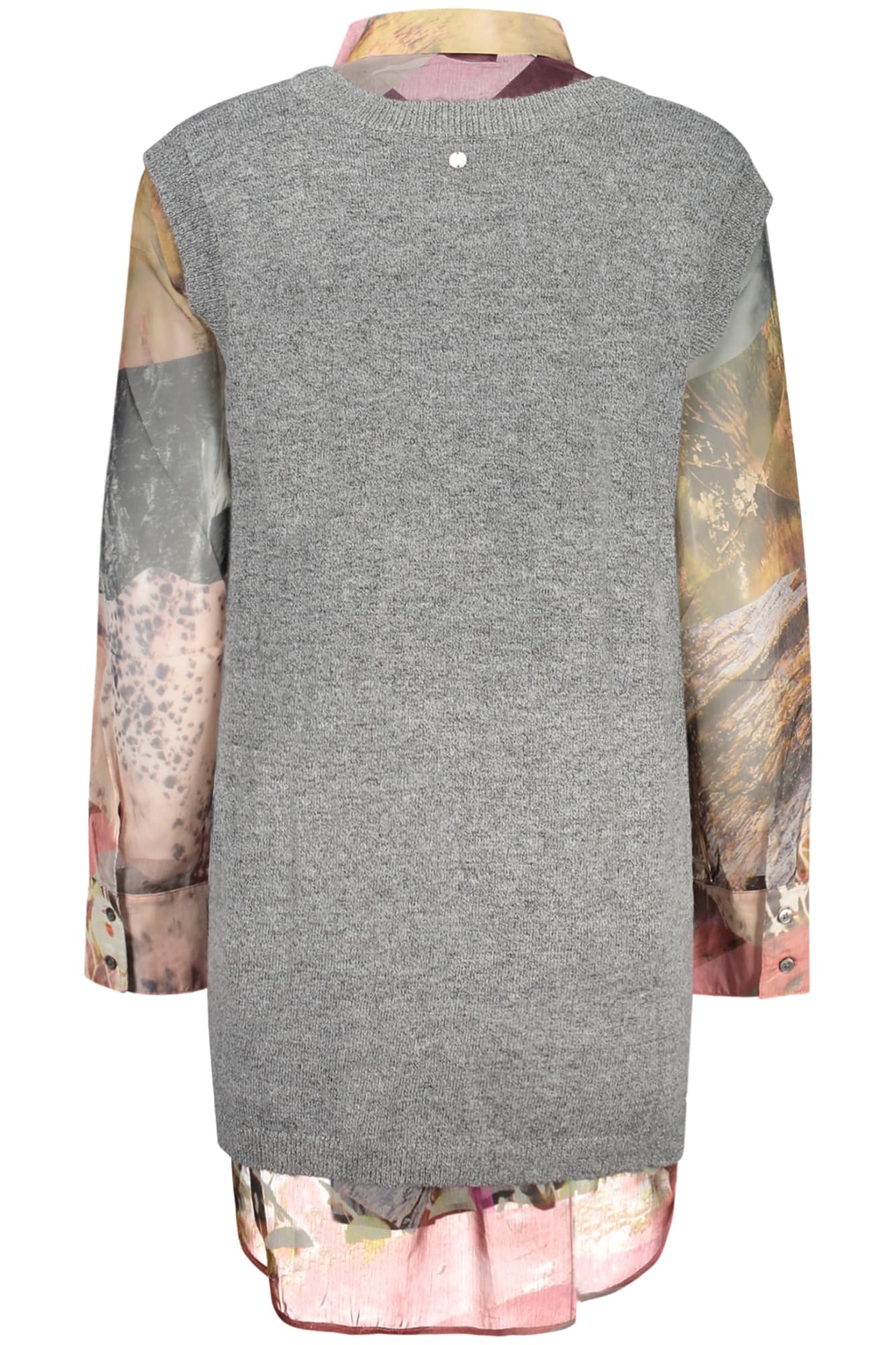 DESIGUAL CAMICIA MANICHE LUNGHE DONNA GRIGIO - DESIGUAL
